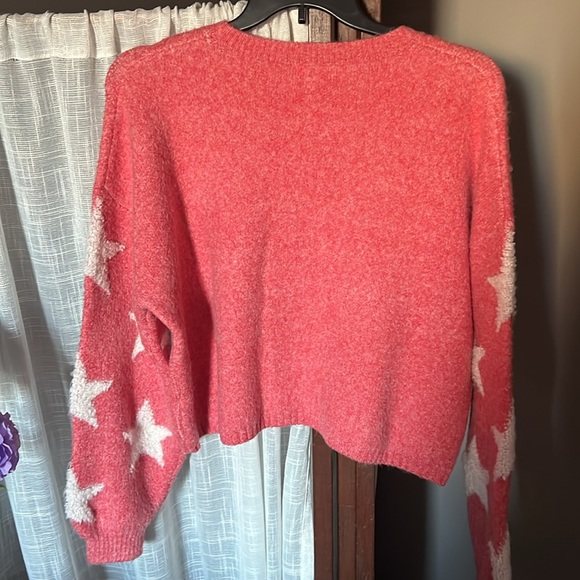ADORA oversized star patterned sweater Size large L - Picture 5 of 5